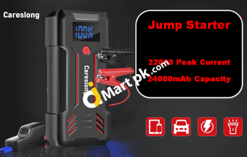 Car Jump Starter Careslong 24000Mah 2200A Battery Booster Portable With Smart Safety Clamps